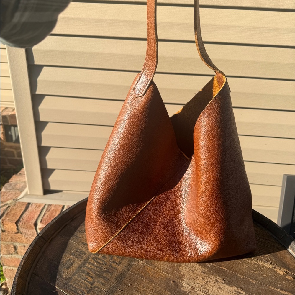 Portland Leather Rich Chestnut Brown Shoulder Bag